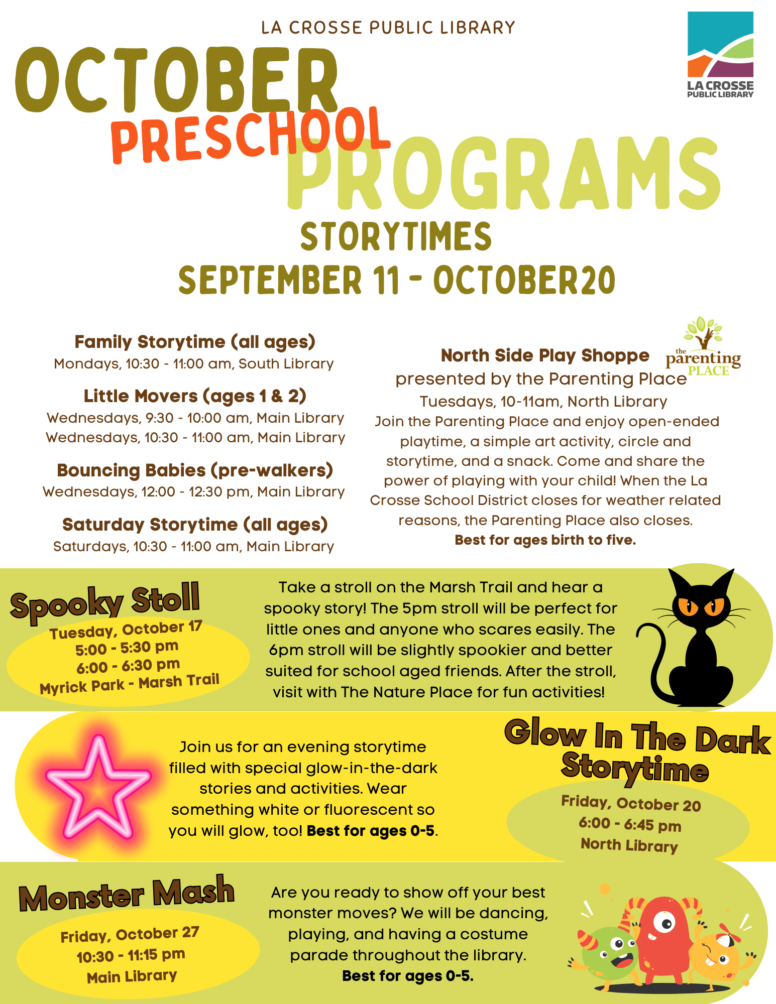 Children's preschool programs October 2023