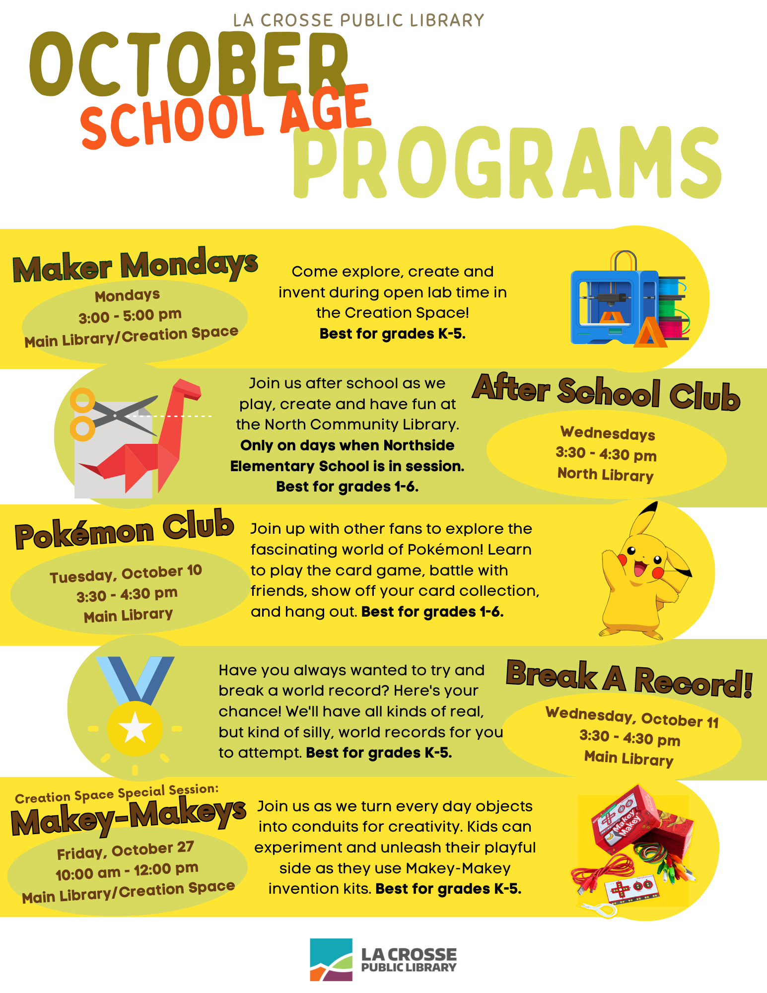 Children's programs October 2023