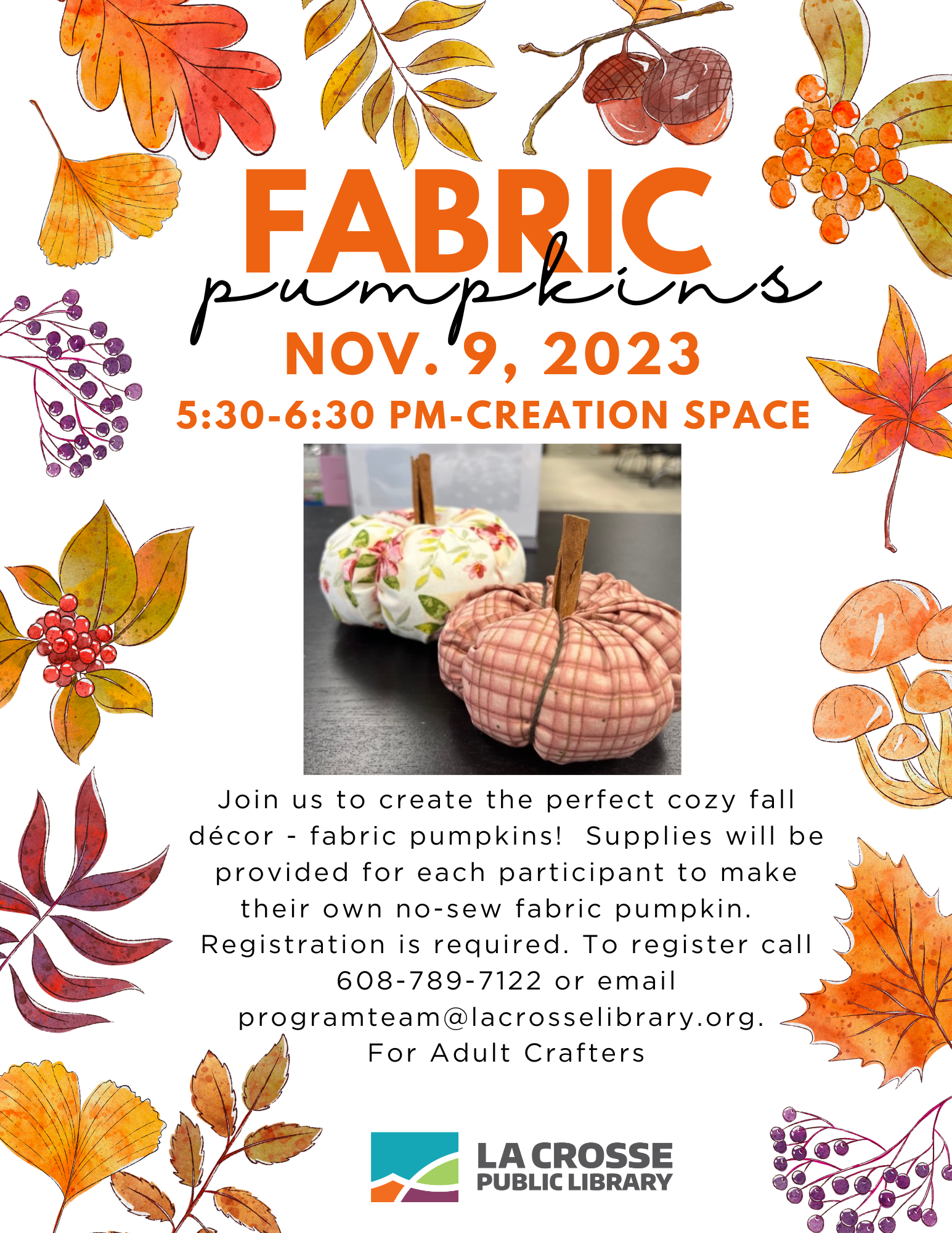 Fabric Pumpkin event