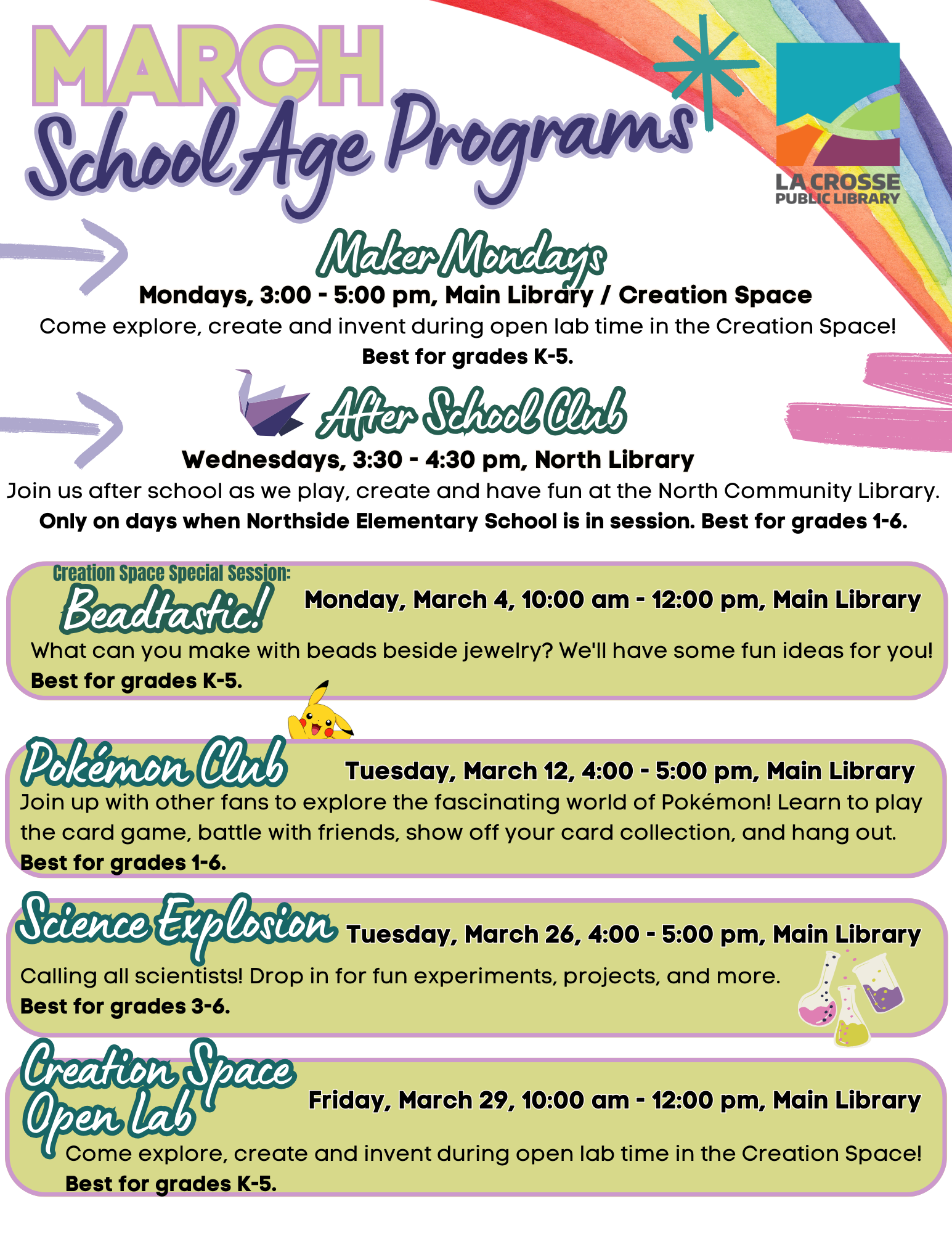 Children & Teens La Crosse Public Library