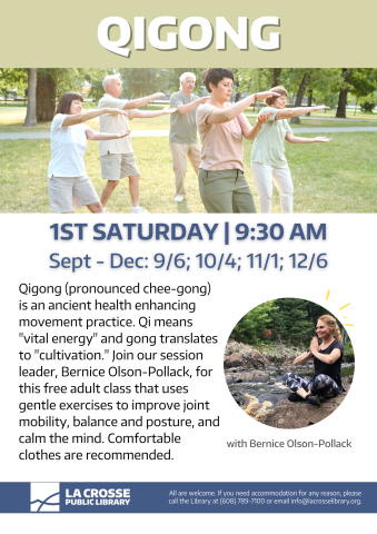 community members practicing qigong outdoors