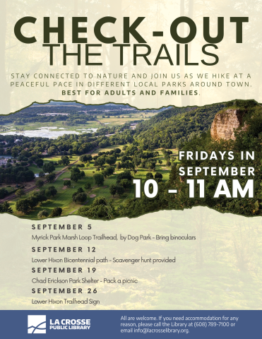 Check Out the Trails! Myrick Park Marsh Loop Trailhead, Grand Crossing Trail by Dog Park