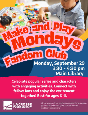 Make and Play Mondays: Fandom Club