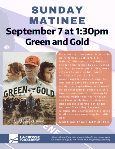 Image of movie poster depicting a Wisconsin dairy farm, reflecting the film's setting and themes of family, resilience, and the Green Bay Packers.
