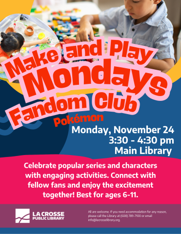 Make & Play Mondays: Fandom Club (Pokémon)
