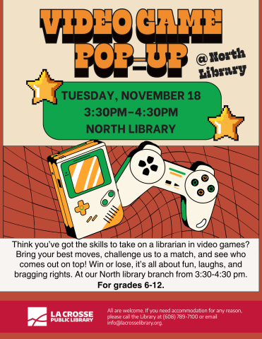 Video Game Pop-Up @ North Library
