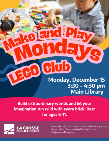 Make & Play Mondays: Lego Club