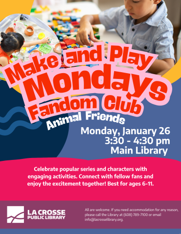 Make & Play Mondays: Fandom Club (Animal Friends)