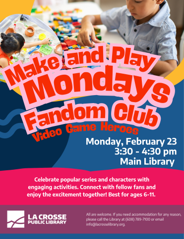 Make & Play Mondays: Fandom Club- Video Game Heroes