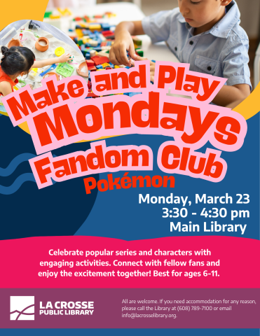 Make & Play Mondays: Fandom Club- Pokémon