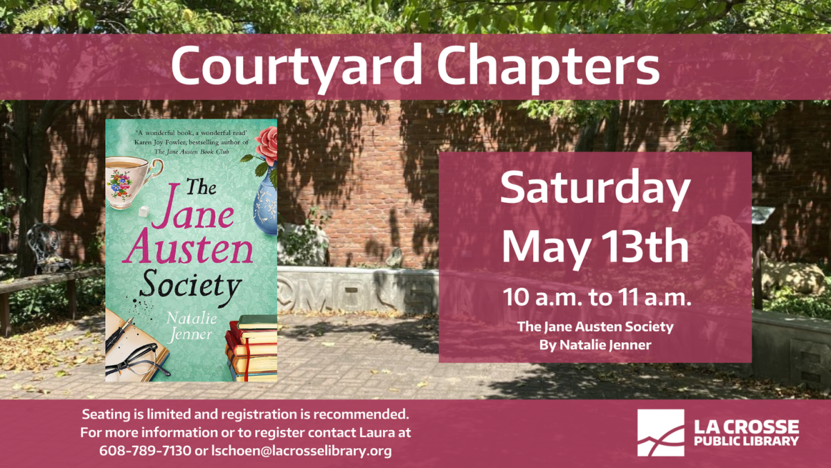 book cover with time and date of discussion