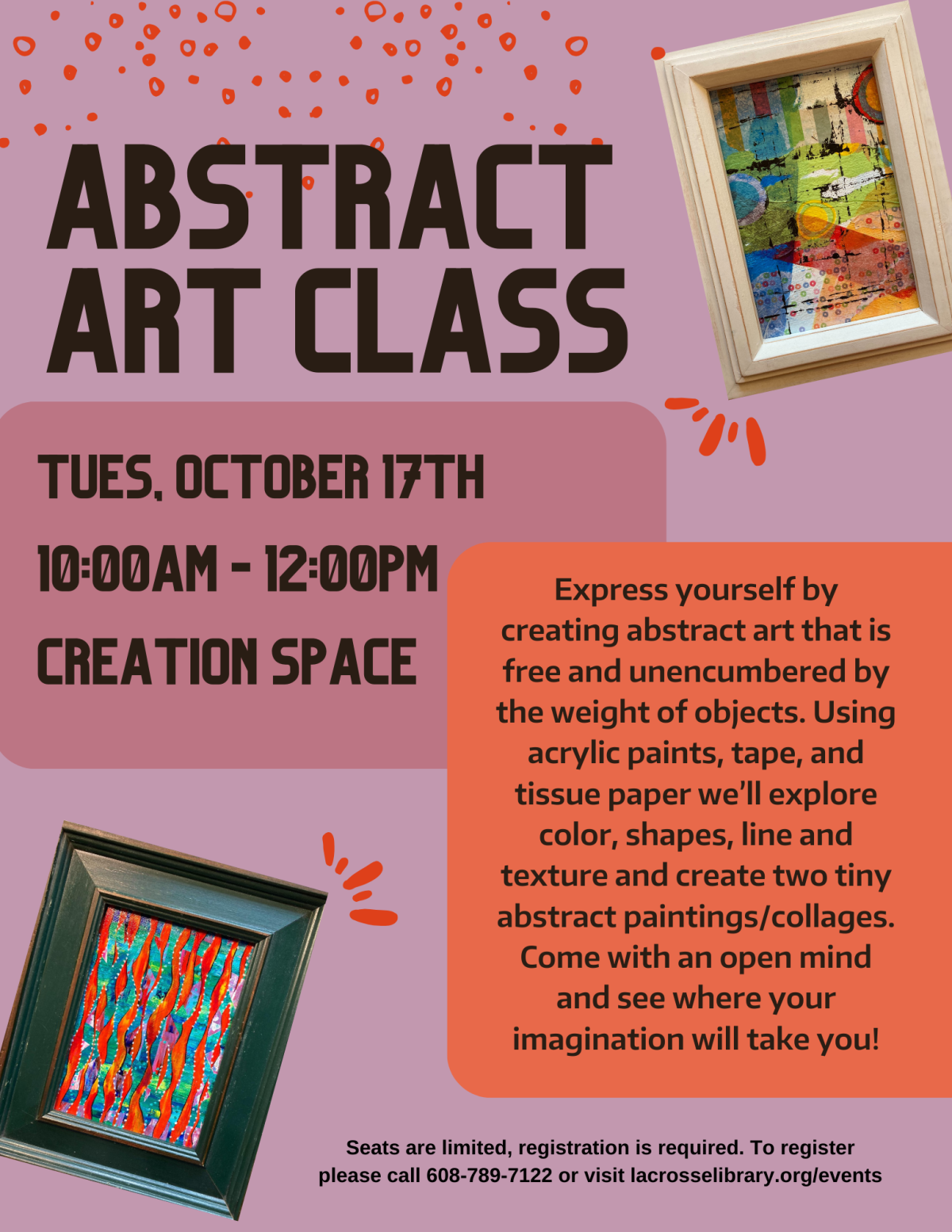 Framed Abstract Art Painting