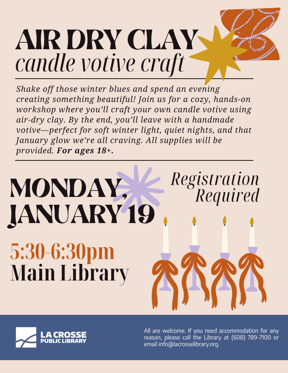 Clay Candle Votive Craft