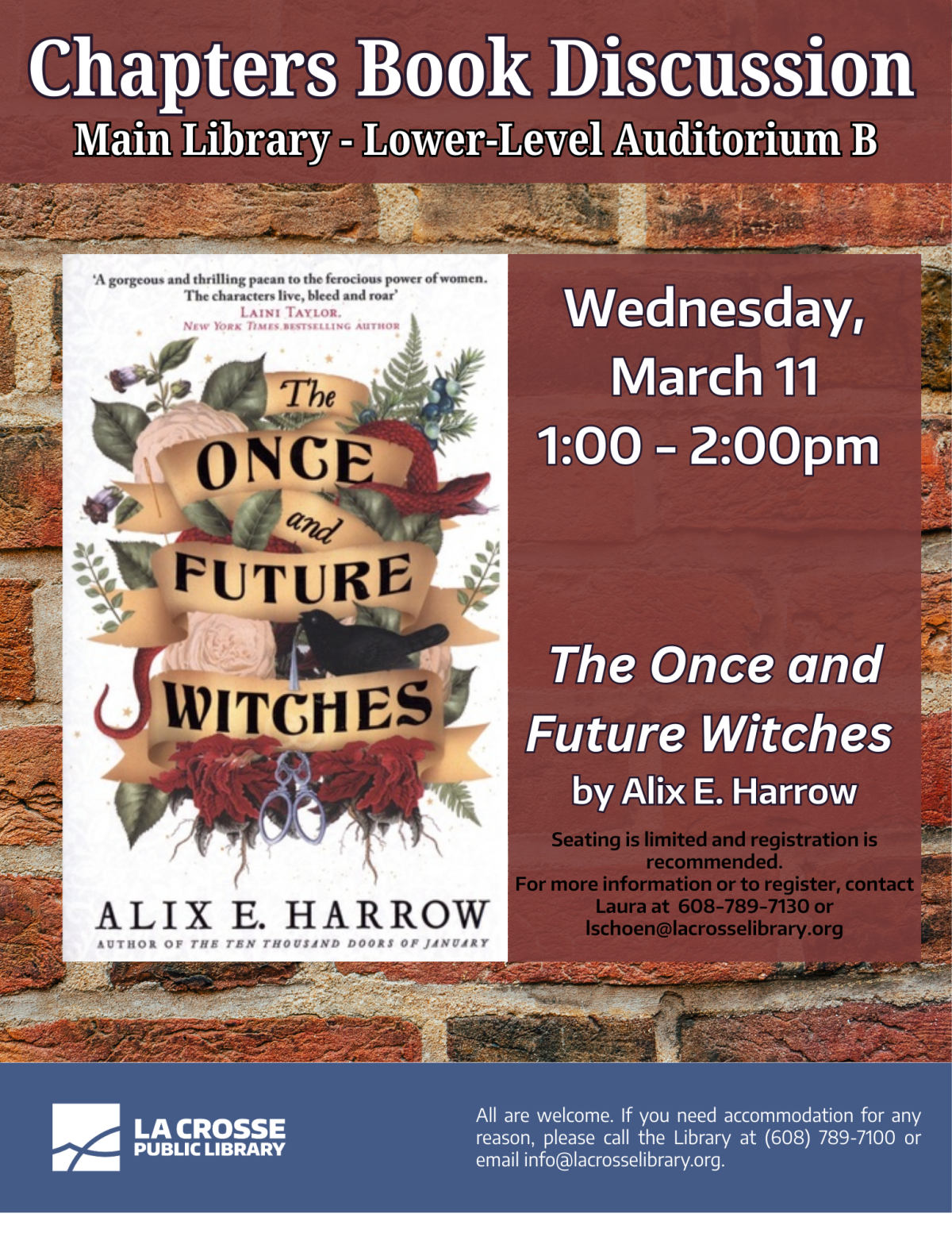 Chapters Book Discussion: The Once and Future Witches